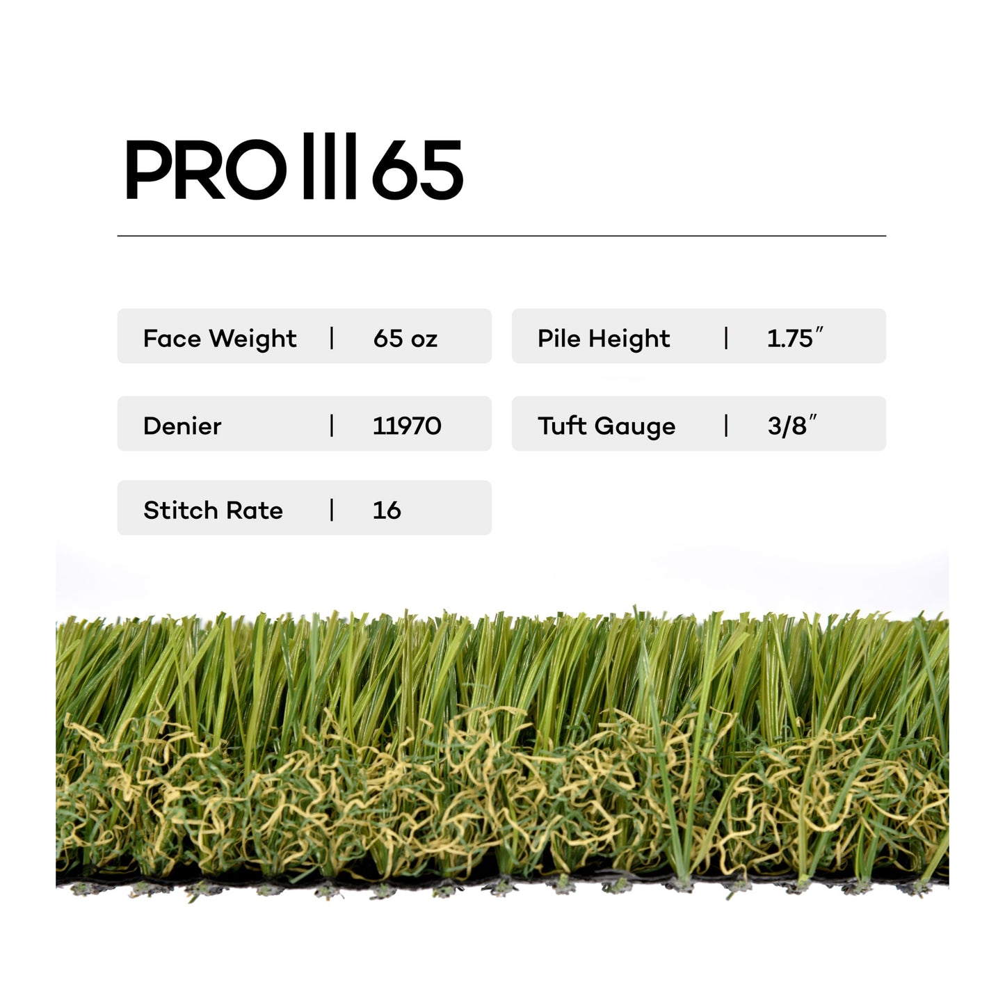 Pro Turf III 65 oz Landscaping Turf - Bermuda