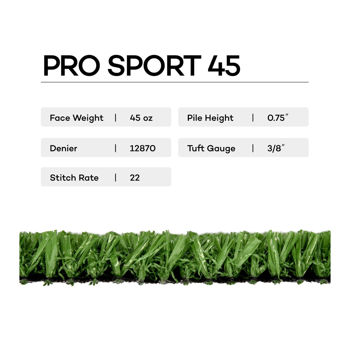 Pro Series - Pro Sport 45 oz Indoor Sports Field Turf